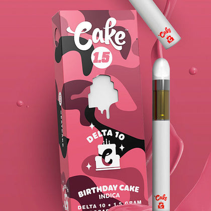 DELTA 10 CAKE | BBWSUPPLY | 1.5 Grams of Delta 10 per Disposable Available in 9 Strains including Indica, Sativa and Hybrid Sleek, Rechargeable and Reliable Battery