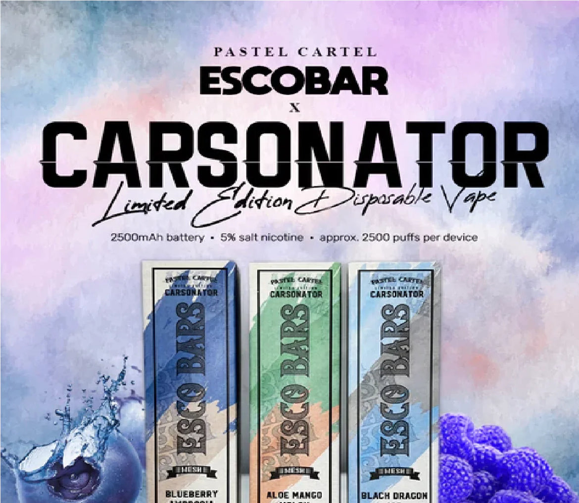 ESCO BAR CARSONATOR 2500 | Disposable Vape - BBWSUPPLY Wholesale | USA