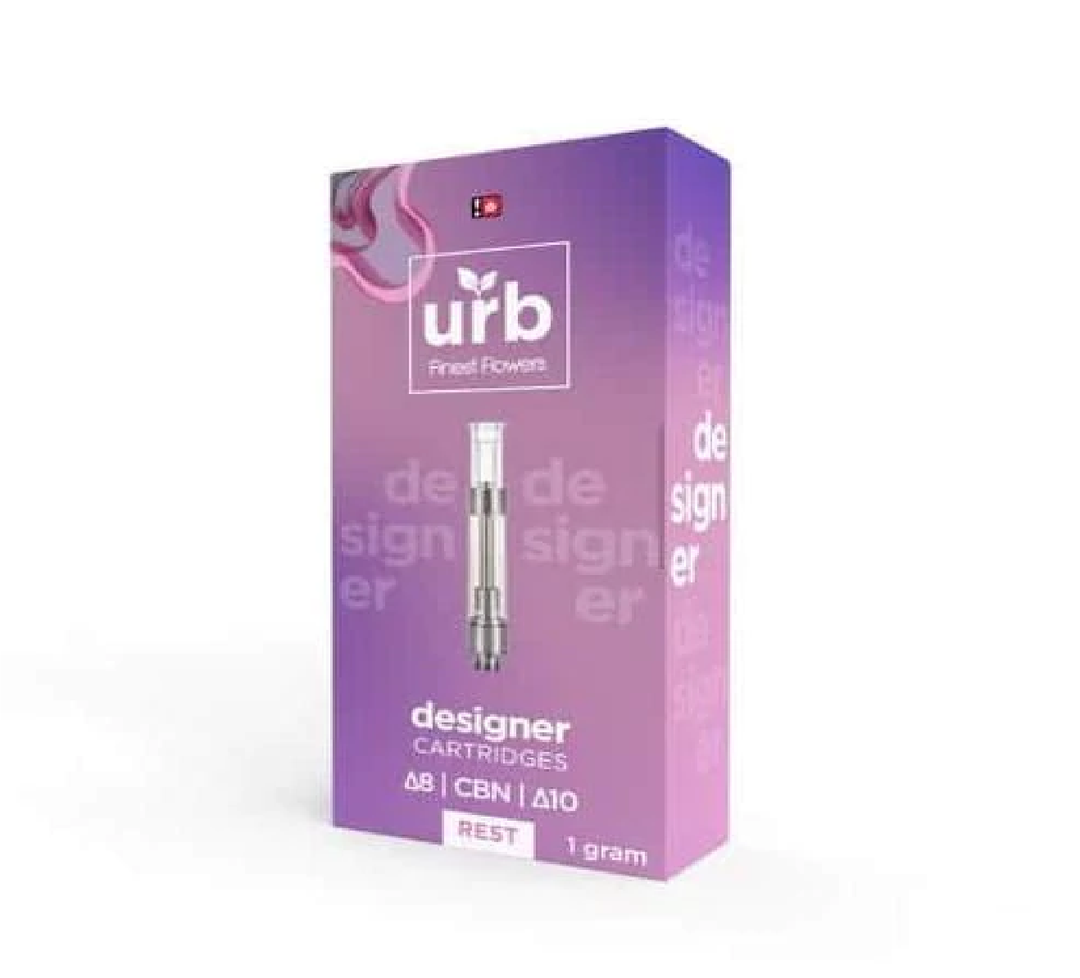 Urb Finest Delta 8 | Delta 10 | CBG | CBC | CBN | THC Designer Cartridges 1g |Pack Of 10|