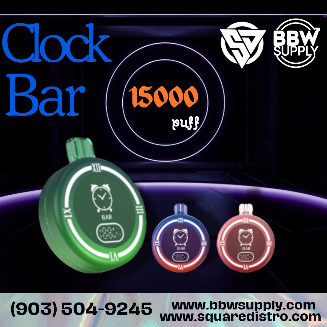 Clock Bar 15k puffs | Vape | Disposable | Wholesales | Distributors | smoke shop