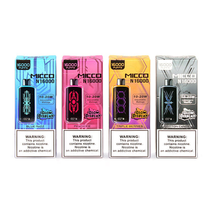 MICCO 16000 PUFFS DISPOSABLE | PACK OF 5 BBWSUPPLY.COM