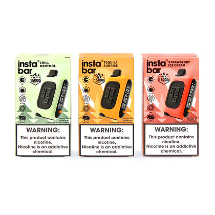 InstaBar WT15000 Rechargeable Disposable Device – 15000 Puffs | PACK OF 5 BBWSUPPLY.COM