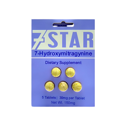 7 STAR 7 HYDROXYMITRAGYNINE 30 MG | 5 COUNT | PACK OF 12 BBWSUPPLY.COM