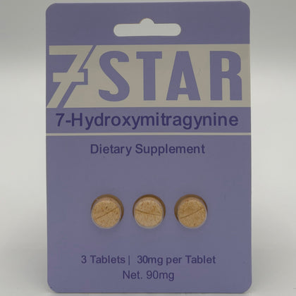7 STAR 7HYDROXYMIITRAGYNINE 30MG TABLET 3COUNT BBWSUPPLY.COM