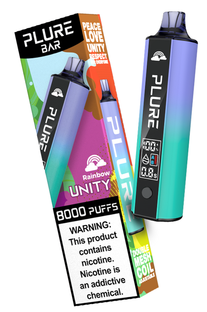 PLURE BAR 8000 PUFFS DISPOSABLE  | PACK OF 5