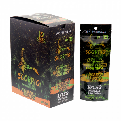 SCORPIO THCA PREROLLS 3PK | 10 COUNT BBWSUPPLY.COM