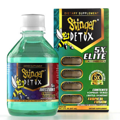 STINGER DETOX 5X ELITE COMBO PACK TROPICAL FRUIT