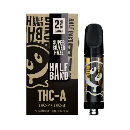 HALF BAK'D THC-A + THC-P THC-8 2G CARTRIDGE BBWSUPPLY.COM