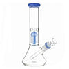 OT003 11 INCH BEAKER WITH 6 ARM TREE PERC WITH COLOR MOUTHPIECE AND ON JOINT PERFECTLY CENTERED PERC