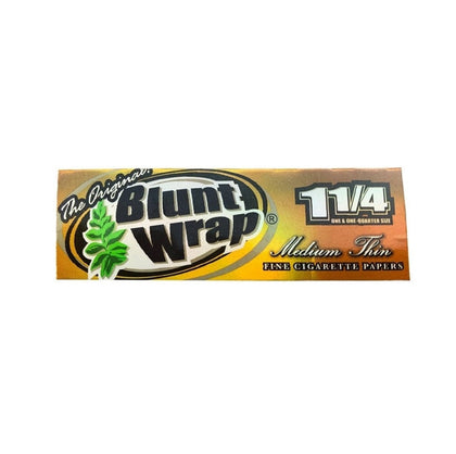 THE ORIGINAL BLUNT WRAP 1 1/4 MEDIUM FINE CIGARETTE PAPERS