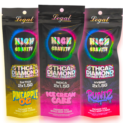 HIGH GRAVITY  DELTA - PREROLL THCA DIAMOND | PACK OF 10 BBWSUPPLY.COM