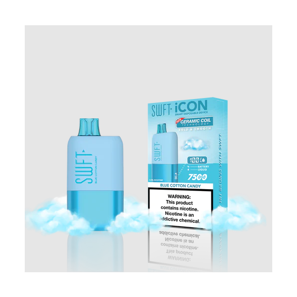 Blue Cotton Candy SWFT Icon 7500 Disposable Vape Kit