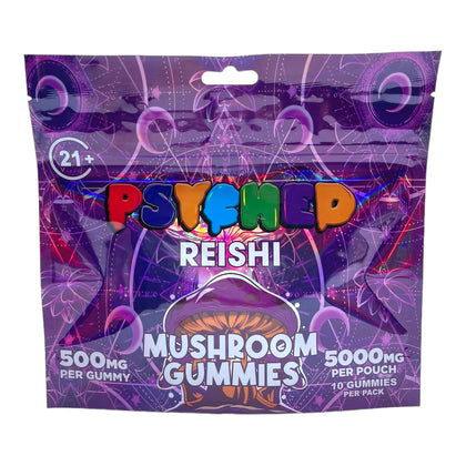 Psyched 5000mg Mushroom Gummies | 50 COUNT