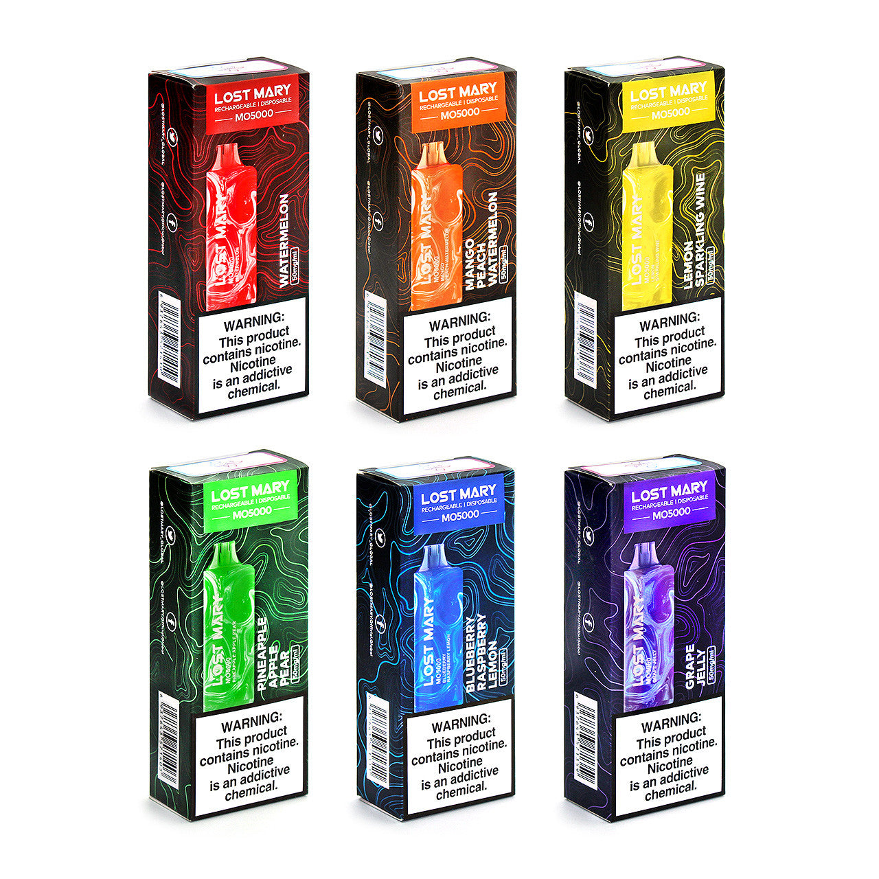 Lost Mary MO5000 Disposable Vape Kit 5000 Puffs 13.5ml | PACK OF 5