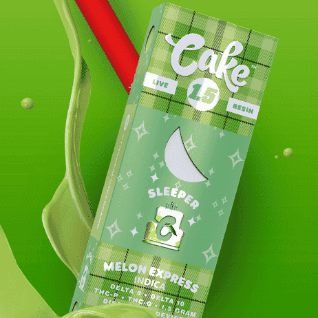 Cake – Sleeper Live Resin Series 1.5g Delta 8 + Delta 10 + THC-P + THC-O Disposable Vape (Pack of 05)