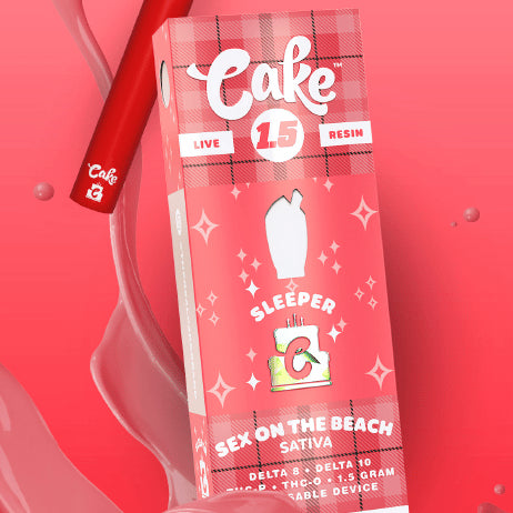 Cake – Sleeper Live Resin Series 1.5g Delta 8 + Delta 10 + THC-P + THC-O Disposable Vape (Pack of 05)