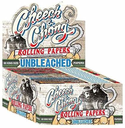 Cheech & Chong Rolling Papers Unbleached King Size 50ct - BBW Supply
