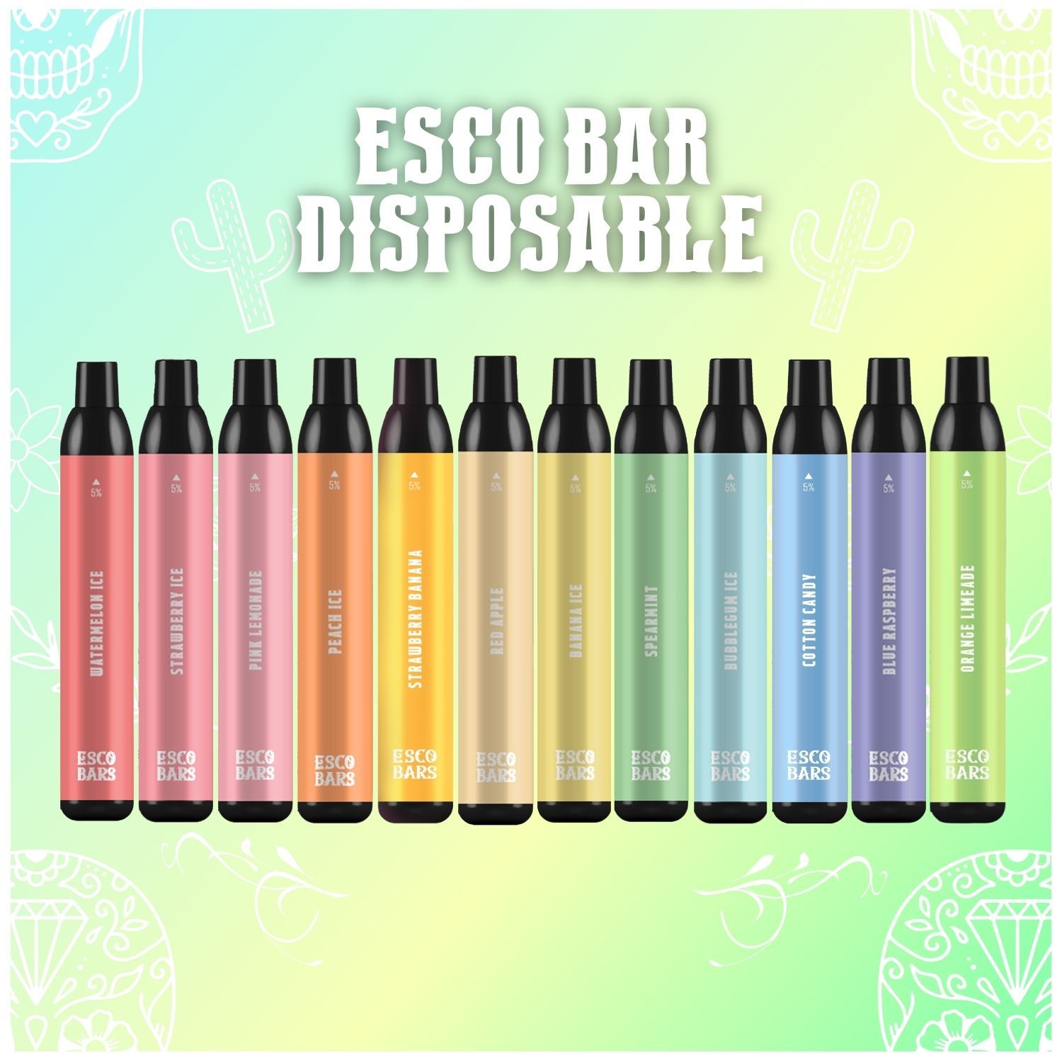 Esco Bars Fruitia MESH Disposable Vape (2500 Puff)