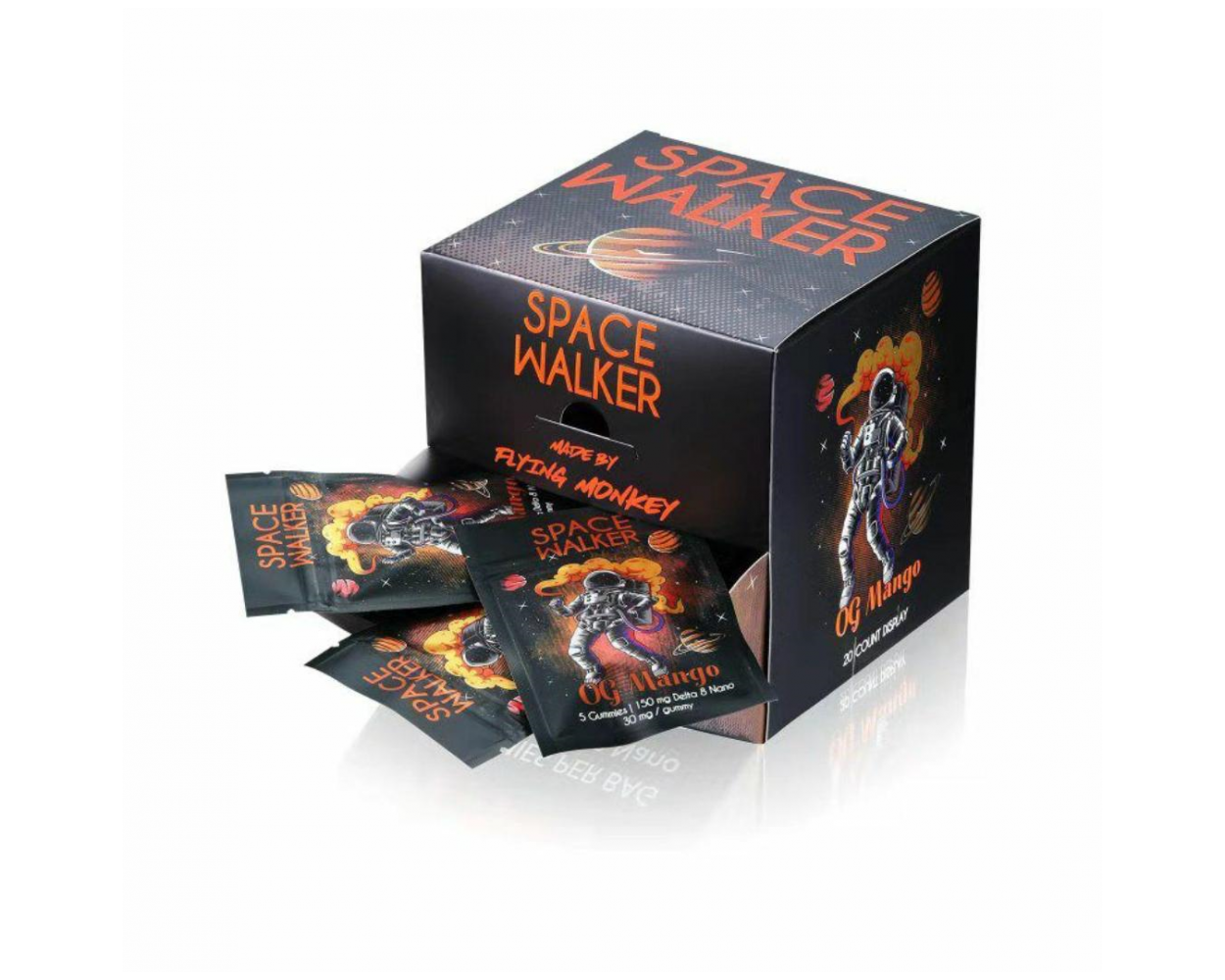 Flying Monkey Space Walker Delta 8 Gummies 20 Pack Display