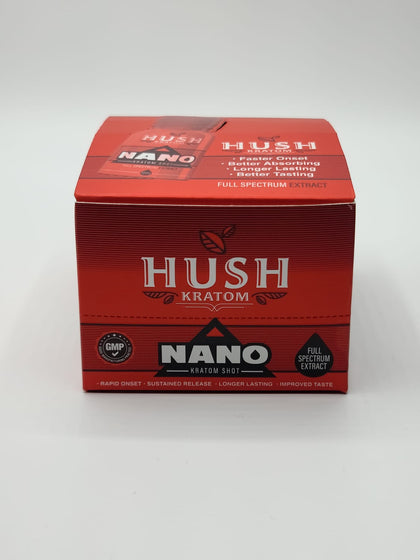 HUSH NANO KRATOM SHOT - BOX OF 12 - BBW Supply
