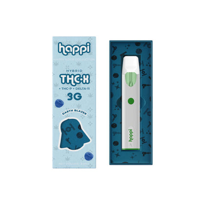 Happi THC-X + THC-P + D11 Disposable Vape – Darth Blazer 3G