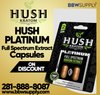 Hush Kratom PLATINUM Full Spectrum Extract Capsules - 2 Caps - PACK OF 12