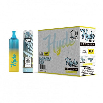 HYDE RETRO RECHARGE 4000 PUFFS disposable vape wholesale DEVICE (PACK OF 10) - BBW Supply