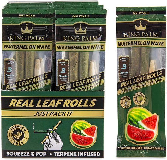 KING PALM 2 SLIMS HOLD 1.5G EACH WATERMELON WAVE
