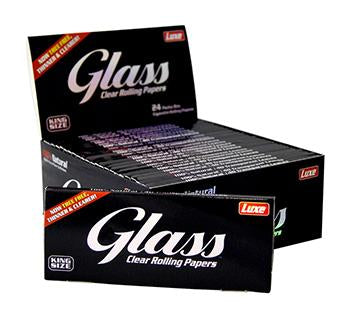 Luxe Glass Clear Rolling Papers King Size 24ct - BBW Supply