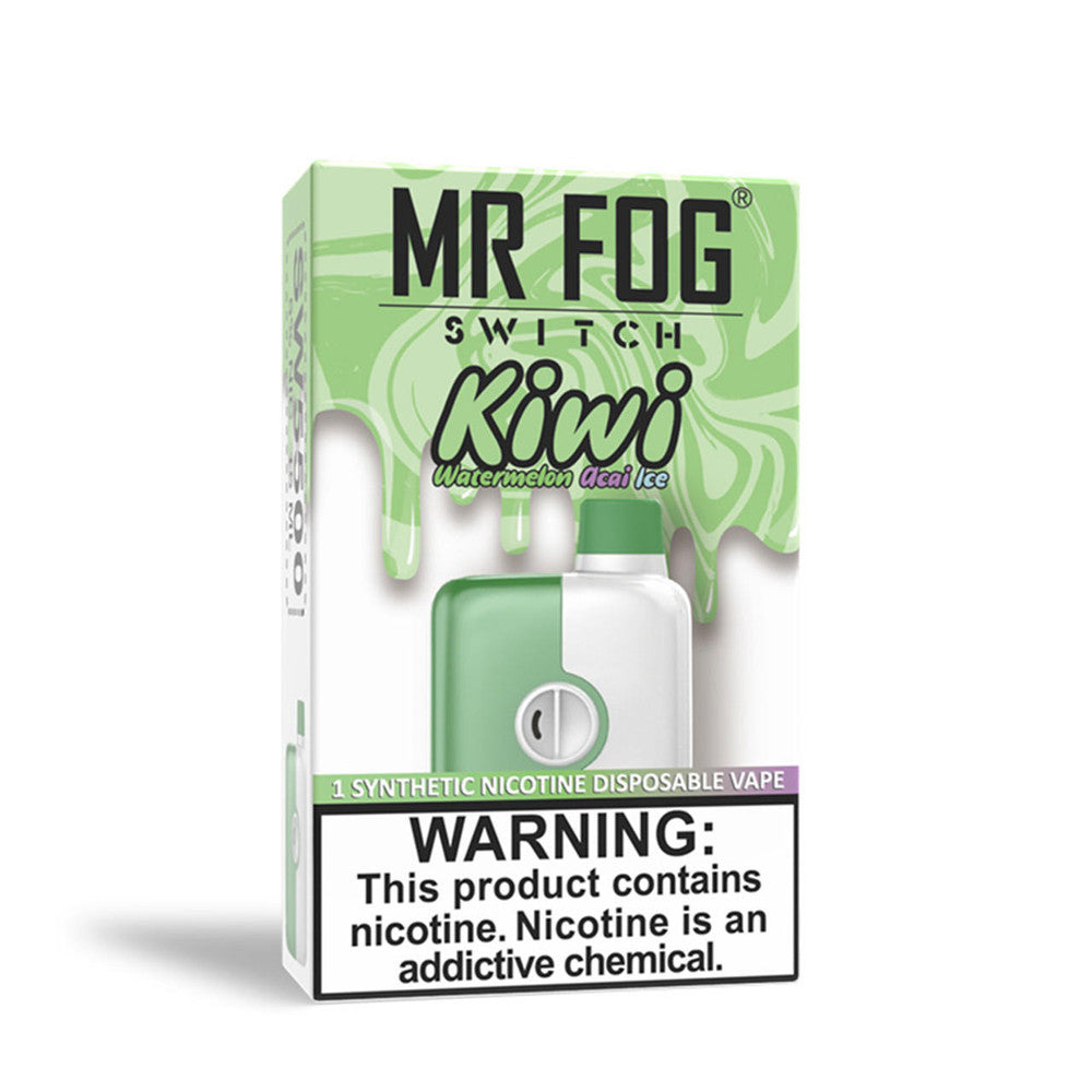 MR FOG SWITCH 15ML 5500 PUFFS RECHARGEABLE DISPOSABLE WITH MESH COIL - PACK OF 10