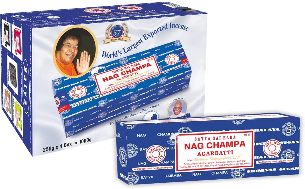 NAG CHAMPA 15G	/ NAG CHAMPA AGARBATTI 40GM-Satya Sai Baba Nag Champa 100 Gram