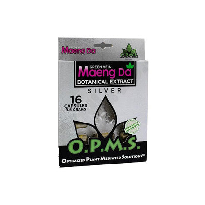 OPMS Silver Maeng Da 16 Capsules 9.6gm - BBW Supply