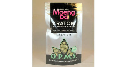 OPMS Silver Maeng Da 60 Capsules 36gm - BBW Supply