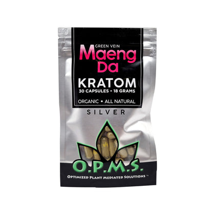 OPMS Silver Red Vein Maengda 18gm / 30 Cap - BBW Supply