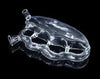 PREMIUM HAND BRACE KNUCKLE GLASS PIPE | HIGH QUALITY PACK OF 01