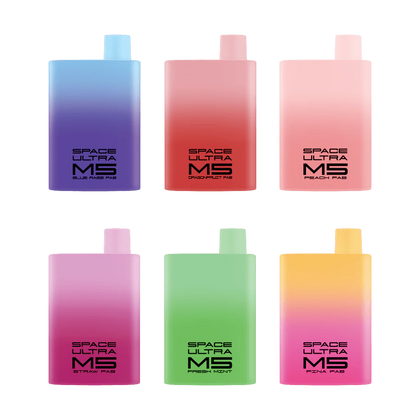 SPACE Ultra M5 5% NICOTINE DISPOSABLE 5500 Puff RECHARGEABLE VAPE | PACK OF 10
