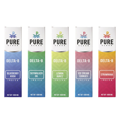 Pure Clear Delta 8 Disposable 1000mg ( PACK OF 10 ) - BBW Supply