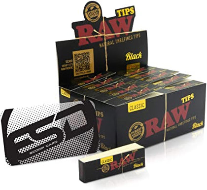RAW BLACK TIPS 50 CT - BBW Supply