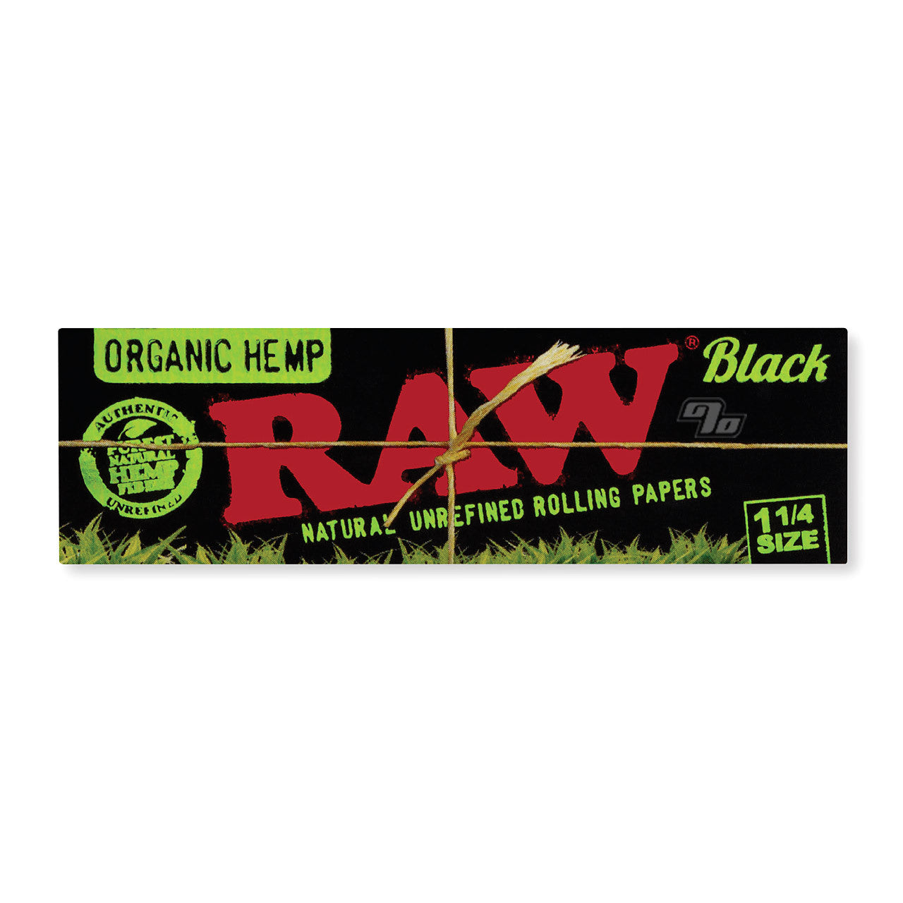 RAW Black Organic Hemp 1 1/4 Rolling Papers | Pack of 24