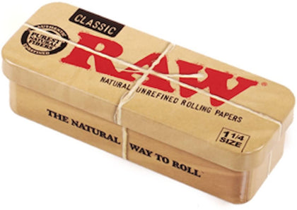 RAW CADDY PAPER TIN FOR PRE ROLLED CONES - BBW Supply