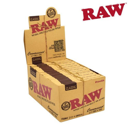 RAW CLASSIC CONNOISSEUR 1 1/4 SIZE+ TIPS - BBW Supply