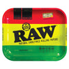 RAW® - Metal Rolling Tray Rasta Design