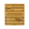 RAW® - Striped Bamboo Rolling Tray - Magnetic Flip