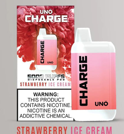 UNO Charge 5000 Puff Disposable 5% Vape | Pack of 10