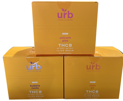 URB FINEST FLAVORS THCB DELTA 9 | DELTA 8 THCP + LIVE RESIN 2G DISPOSABLE