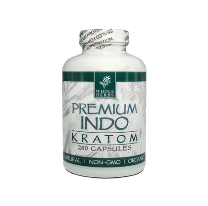 Whole Herbs Kratom Green Vein Maeng Da 250CT - BBW Supply