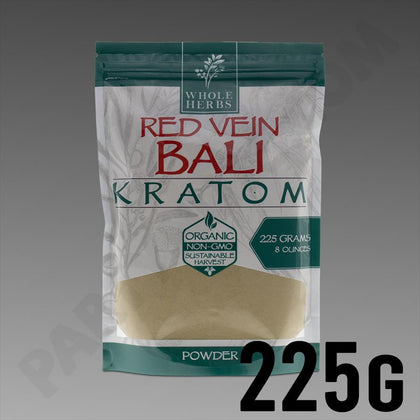 Whole Herbs Kratom Red Vein Bali 225Gm/8Oz Powder - BBW Supply