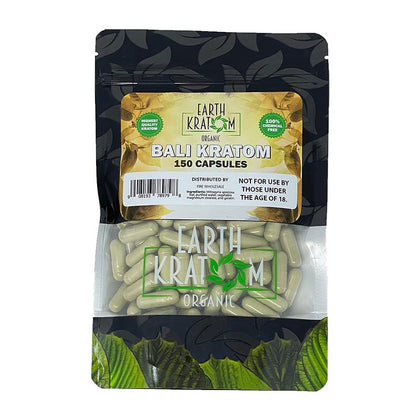 earth kratom_150ct red bali kratom - BBW Supply