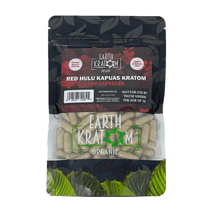 earth kratom_150ct red hulu kratom - BBW Supply