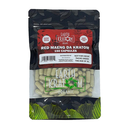 earth kratom_150ct red maeng da kratom - BBW Supply